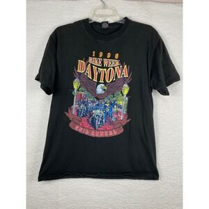 Vintage 1996 Daytona Bike Week 55th Annual‎ T-Shirt Mens XL Sherry's Best Black